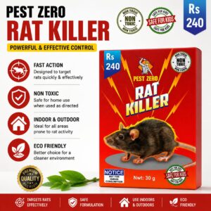 Pest Zero Rat Killer 30g non-toxic rodent control bait for fast and effective rat and mouse control.